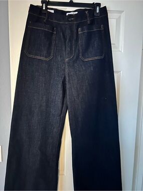 Vigoss Dark Blue Wide-Leg Women's Jeans